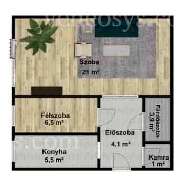 Csendes, nyugodt környezetben, 1,5 szobás lakás ELADÓ Sajószentpéteren!