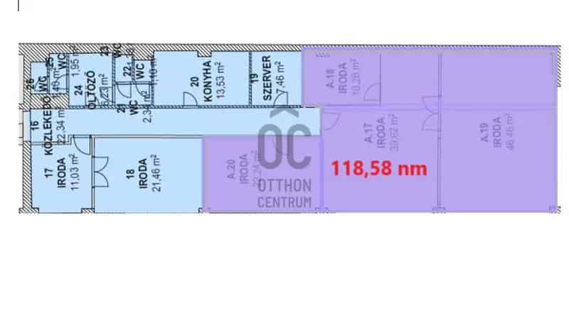 Budapest XI kerületi prémium iroda kiadó 151 m²