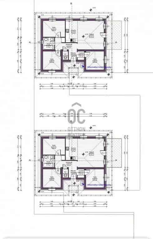 Két ház egyben: 92 7 m² + 15 m² terasz, 3 szoba, nappali, Hőszivattyú