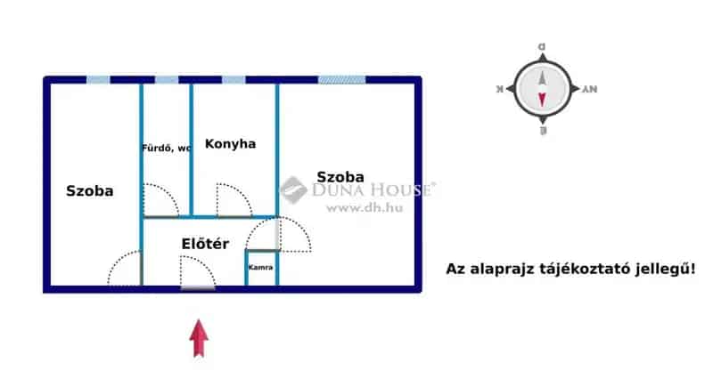 48 nm-es 2 szobás bútorozott lakás eladó