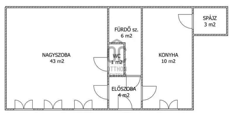 67 nm-es 2 szobás lakás Budapest 13 kerületben