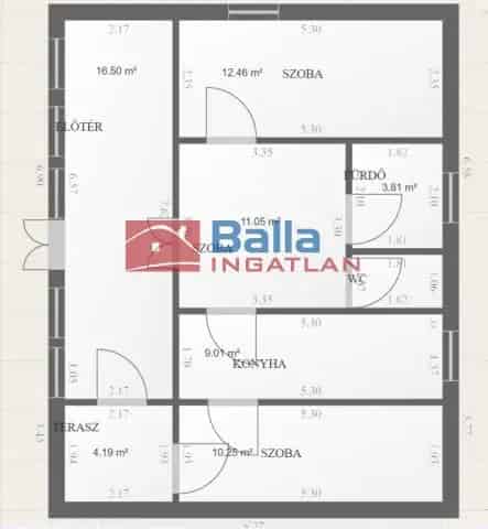 Lepsényi családi ház eladó - 75 nm - 3 szoba - 1428 nm telek