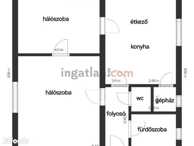 Salgótarján 2 szobás felújított földszinti lakás eladó