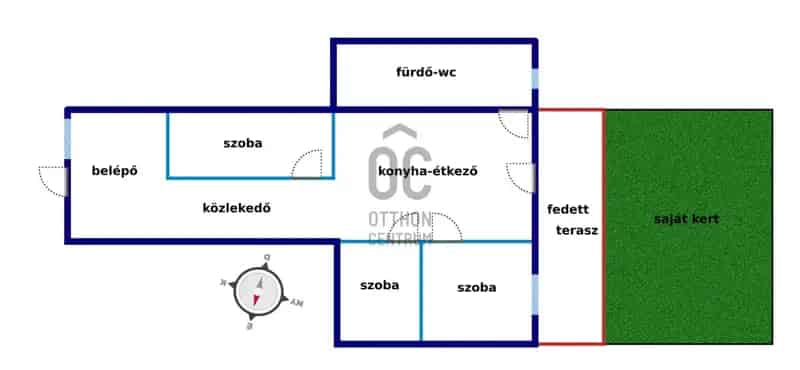 Szentlőrinci eladó sorházi tégla lakás 65nm 1018nm telekkel