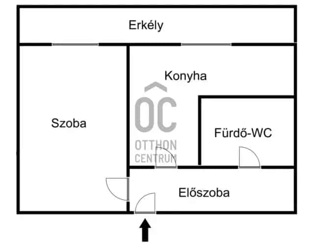 Komlói eladó lakás Szilváson - földszinti, nagy erkélyes