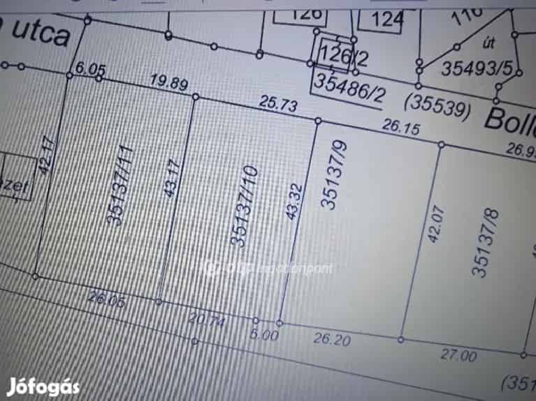 1117 nm-es Építési Telek Eladó Miskolc Perecesen