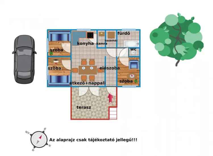 Új építésű ház Dányban 3 hálószobával