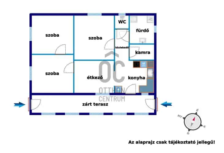 Pétfürdői családi ház eladó 73nm 3 szoba