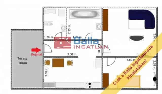 Budapest XV Kerulet Csomád utca Házrész Eladó 50 nm 2 szoba