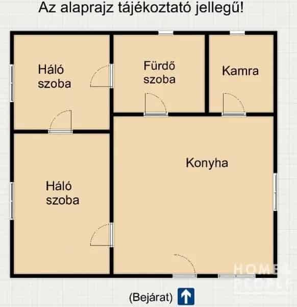 2 szobás felújítandó családi ház Hódmezővásárhelyen