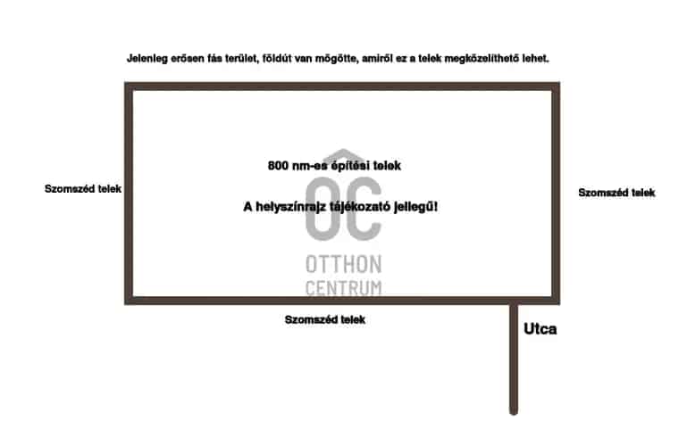 Pilisborosjenői Telek Eladó 800 nm
