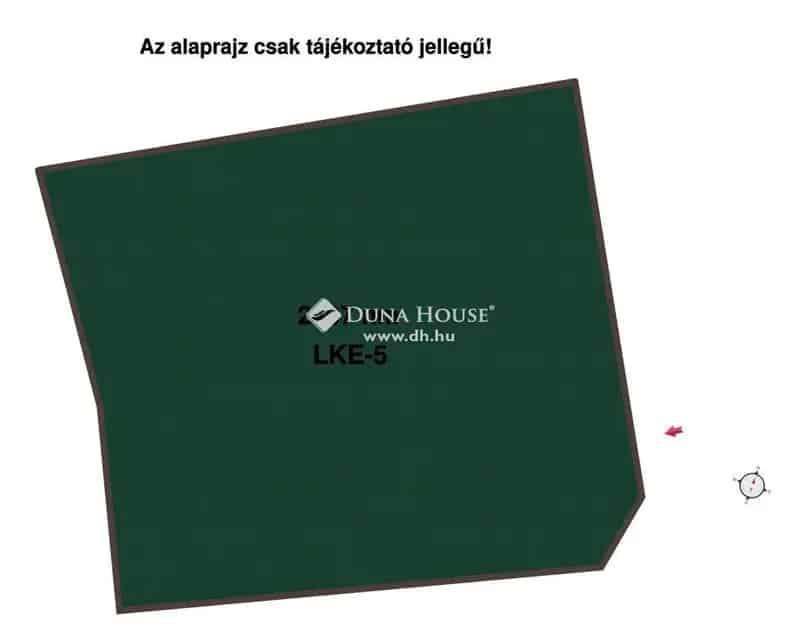 Kartali telek eladó 2407 m2 összközműves LKE-5