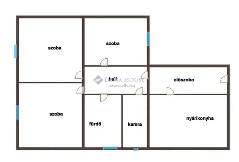 Erdő melletti 3 szobás téglaház eladó Kisbesztercén