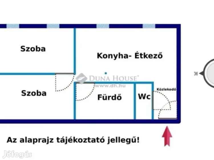 Nagykanizsa Belváros 45nm 2 szobás Felújított Lakás eladó