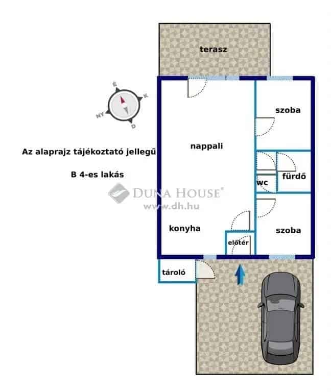 Ajka Bakonygyepes 65 nm-es 2 szobás sorház eladó