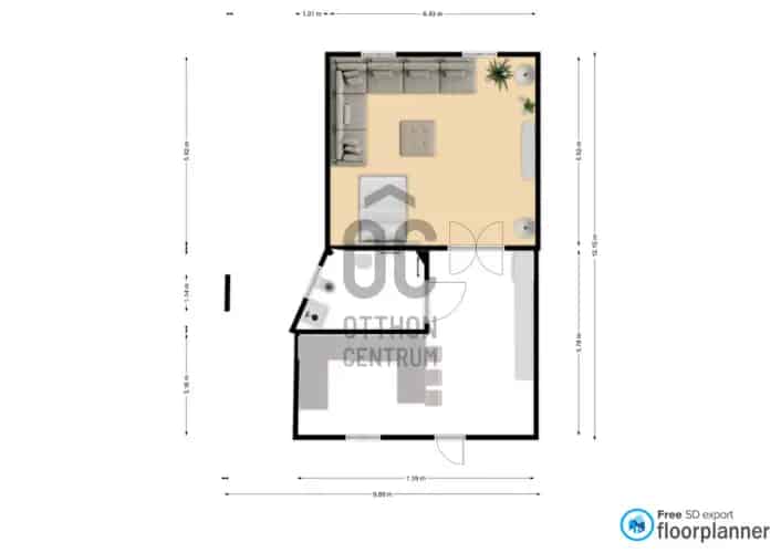 Budapest Belvárosi Lakás 102m2 62m2 Összenyitható
