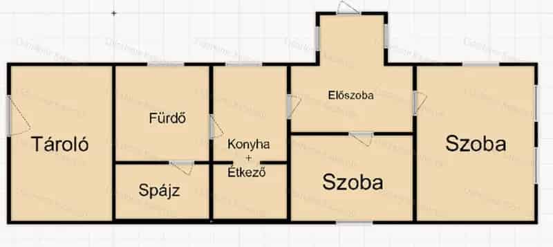 Nagybajomi családi ház eladó 80 m2 4141 m2 telekkel
