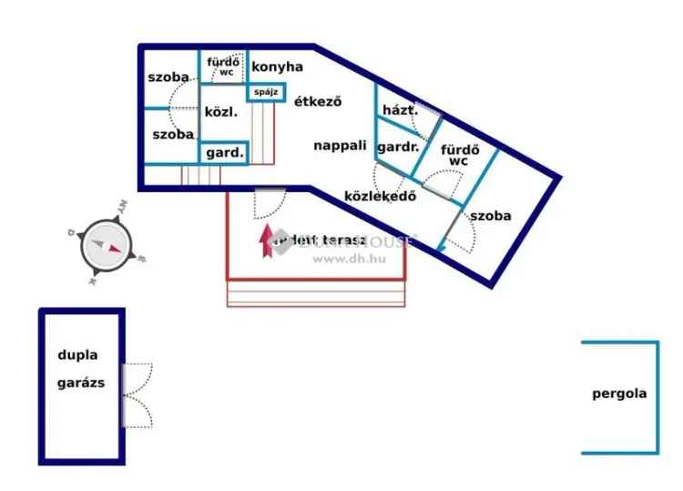 150 nm-es családi ház Kecskeméten 3000 nm-es telekkel