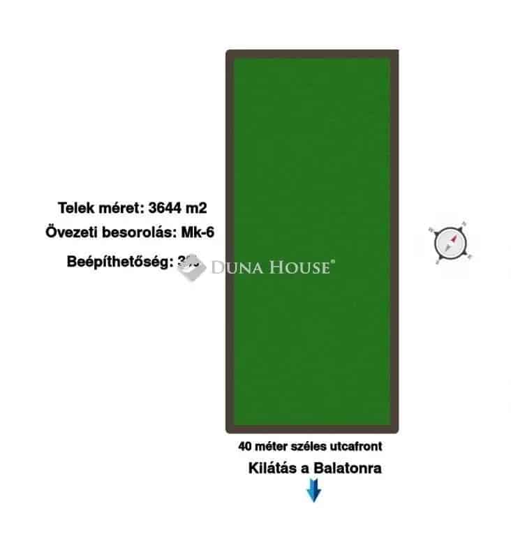 Balatoni Panorámás Telek Eladó Ábrahámhegyen