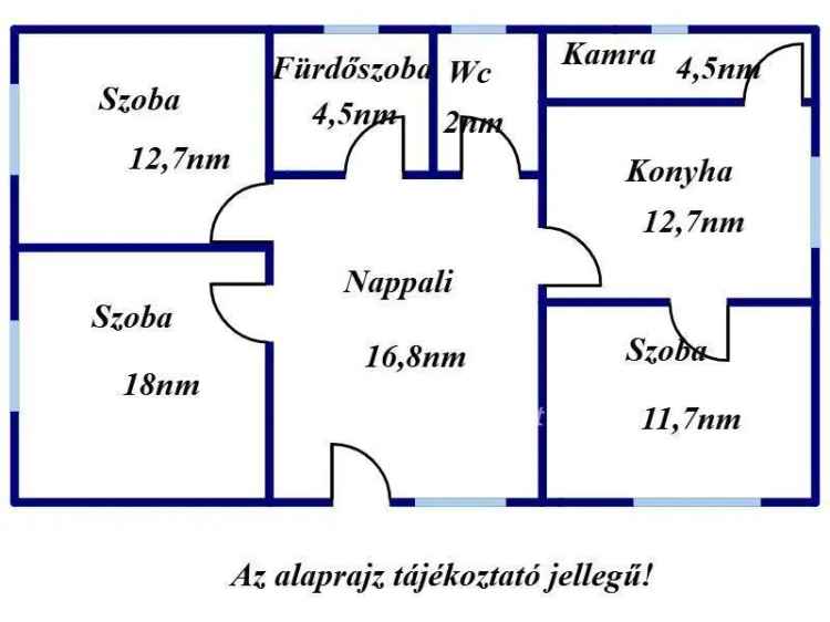 Püspökladány 82 nm-es családi ház 1545 nm telekkel eladó