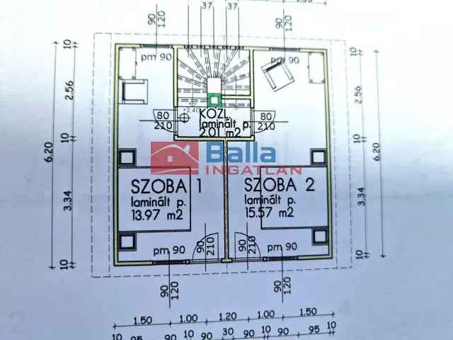 Dunakeszi vízparti családi ház eladó 68nm 3 szoba