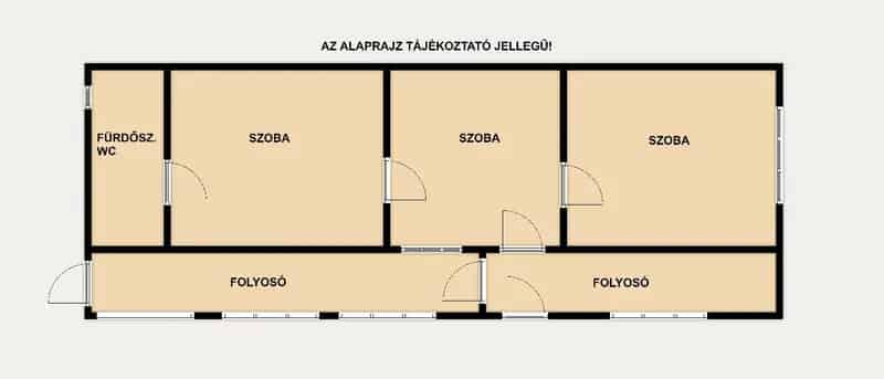 Foktőn felujítandó kisház eladó telekkel - 3 szoba, garázs