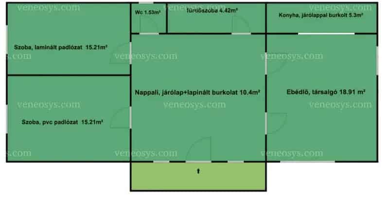 83 nm-es családi ház eladó Tiszatarjánban