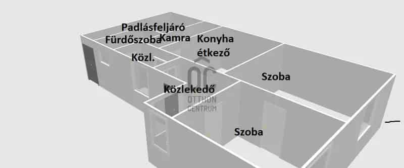 Adászteveli családi ház eladó 63 nm 2 szoba