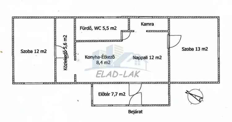 Vas megye Parkerdő Séi 67m2-es ház 695m2-es kerttel