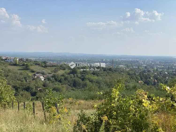 Eladó építési telek déli tájolással vácon panorámával