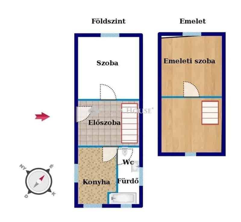 Csepeli bányatavak közelében eladó 62 nm-es téglaház