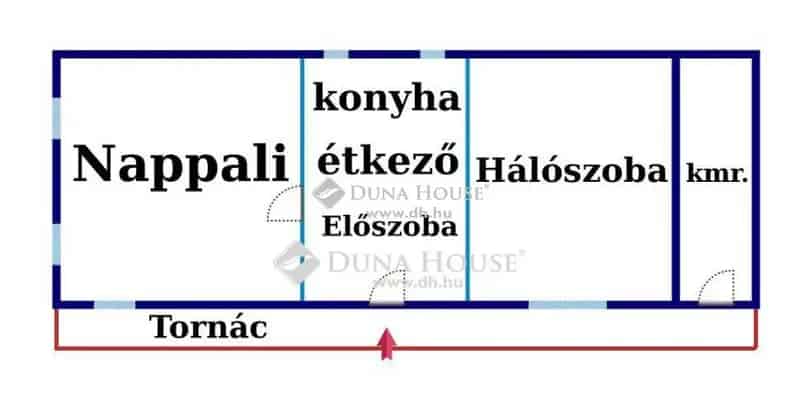 Felujitando 2 szobas csaladhaz Tordason 1028 nm-es telken