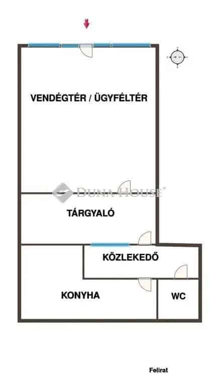 Kecskemét Belváros Iroda Üzlethelyiség Kiadó 30nm