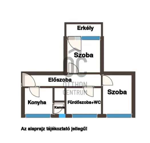 Szigetszentmiklósi eladó lakás 2 szoba erkéllyel