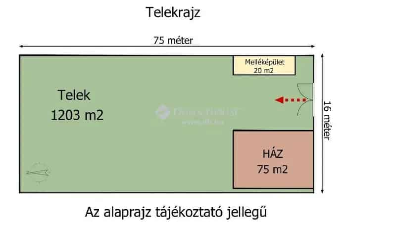 75 nm-es felujítandó ház Budapest XXII kerületben 1203 nm-es telken
