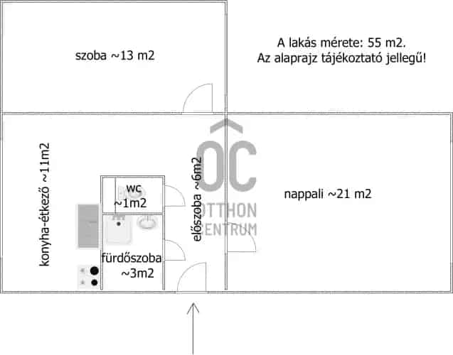 Bajai 2 szobás felújított panellakás eladó