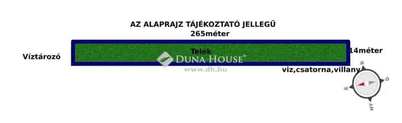 Eladó telek Pátkán sorház építésére alkalmas