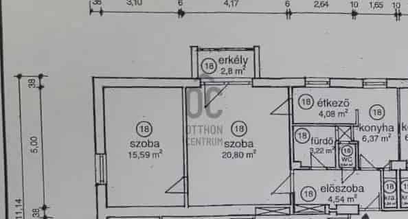 Frissen felujitott 2 szobas erkellyes lakás 57 m2