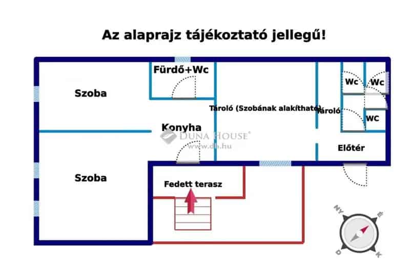 65 nm-es családi ház eladó Csörnyeföldön