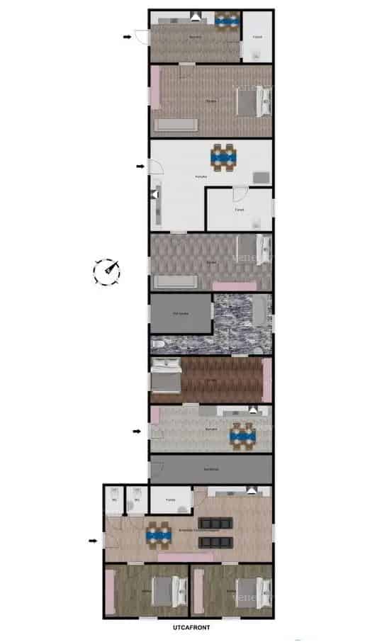 Bátaszék 174m2 4 Lakásos Családi Ház Eladó