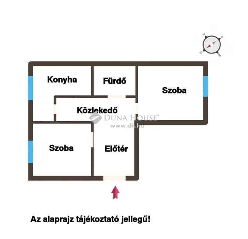 Veszprém 48nm-es 2 szobás lakás eladó befektetőknek és első lakás vásárlóknak