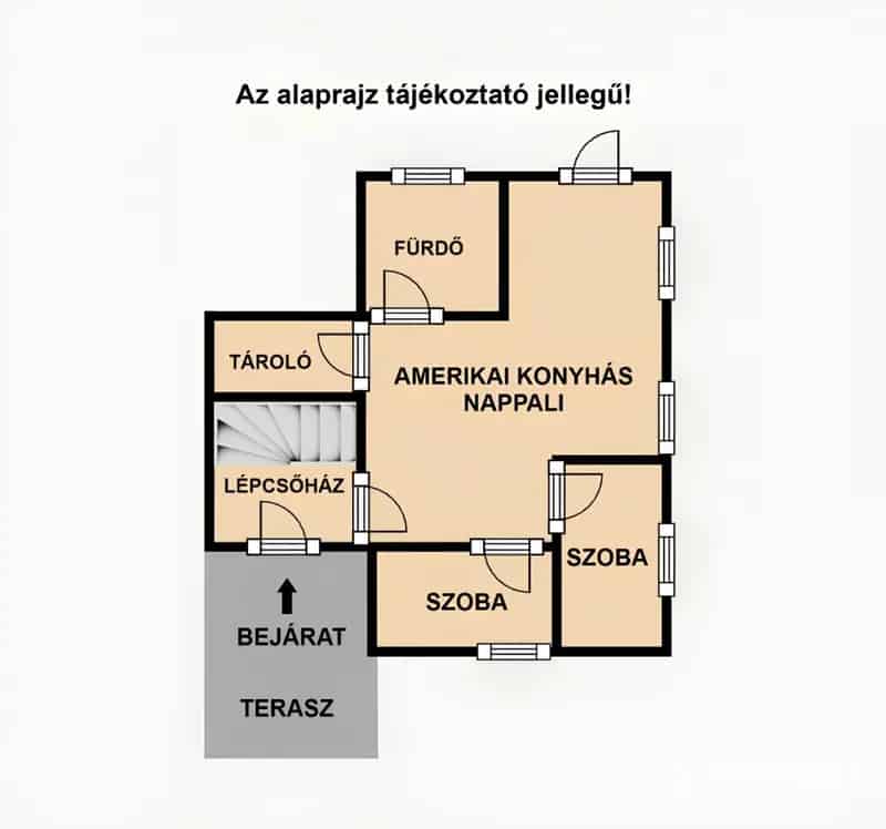Siófok Aranypart 52m2-es 2 szobás tégla lakás eladó