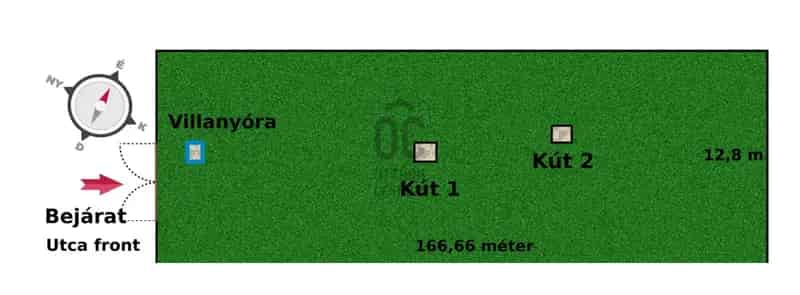 Tahitótfalui eladó telek 2133 nm befektetésre fejlesztésre