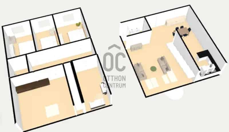 Nyíregyháza Belváros 75nm-es 4 Hálószobás Klimatizált Lakás Dupla Garázzsal
