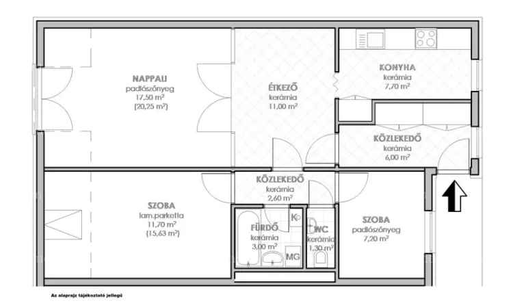 Belvárosi 67nm-es Nappali + 2 Szobás Lakás Zalaegerszegen Garázzsal