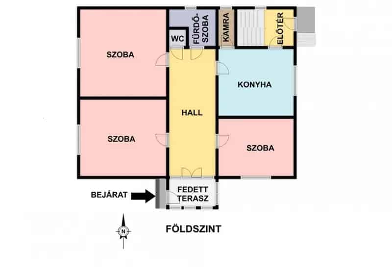 Dombóvár 154nm-es 5 szobás családi ház 2 garázzsal eladó