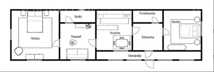 Családi ház eladó Megyaszón, 80 m² alapterülettel és gyümölcsfákkal