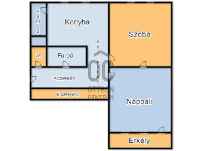 Kecskemét 2 szobás erkélyes lakás eladó