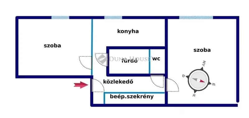 Pécs Uránváros 2 szobás felújított panel lakás eladó
