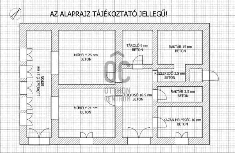 Tiszaderzs eladó kereskedelmi ingatlan 4458 nm telekkel